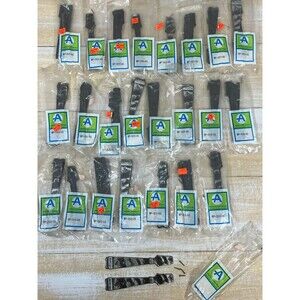 23 VTG Amerock Antique Silver BP-203 AS Dummy Hammered Cabinet Door Straps NOS